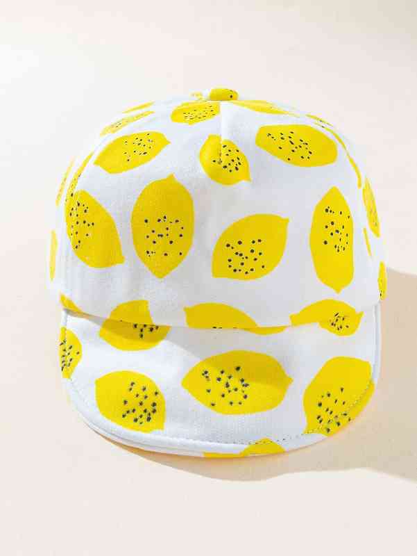 Baby Lemon Print Baseball Cap SHE