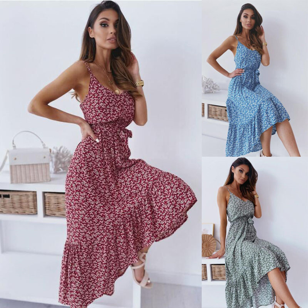 New Fashion Sleeveless Backless Floral Maxi Woman 2021 Summer Spaghetti Strap Boho Elegant Casual Long Es for Women 7696, Green
New Fashion Sleeveless Backless Floral Maxi Woman 2021 Summer Spaghetti Strap Boho Elegant Casual Long Es for Women 7696, Green