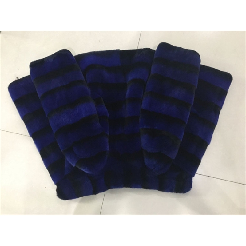 natural chinchilla Rex Rabbit fur coat jacket short overcoat stand collar striped outerwear coats women's winter clothing T200319