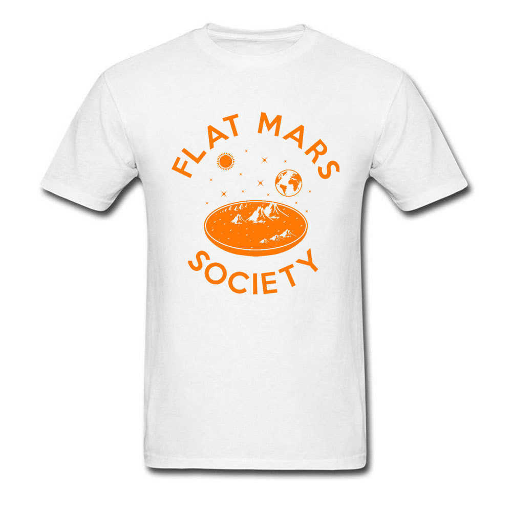 Flat Mars Society T-shirt Novelty Men Tee Shirt Cotton Summer Black Tees Occupy Space X Letter Top Tshirt Geek Mens Clothes 210629