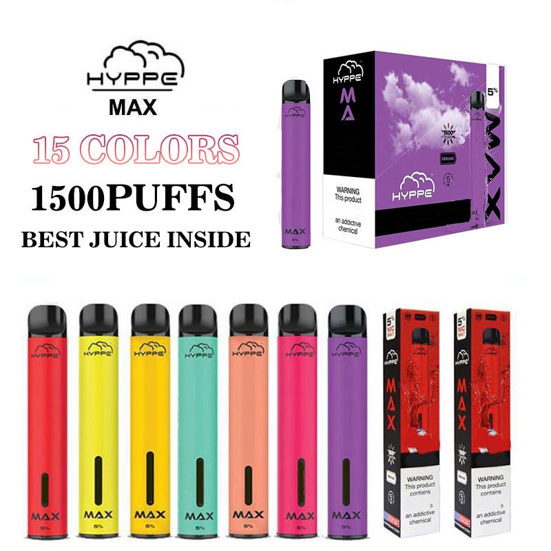 newest Hyppe Max Disposable Device 1500 Puffs 5ML Pre-Filled Vape Pods 650mah battery aviliable VS Puff bar Bang XXL
newest Hyppe Max Disposable Device 1500 Puffs 5ML Pre-Filled Vape Pods 650mah battery aviliable VS Puff bar Bang XXL