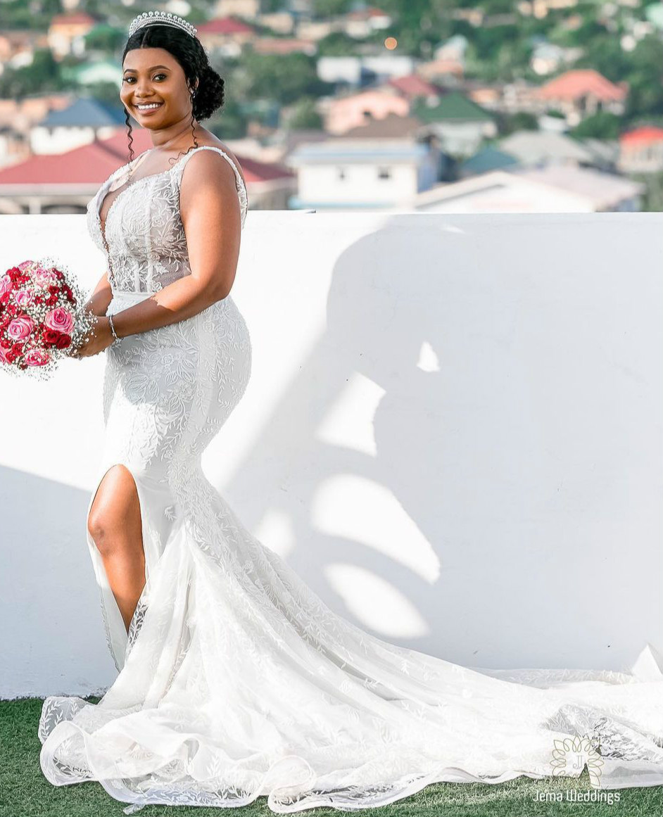 2021 Plus Size Arabic Aso Ebi Lace Beaded Sexy Wedding Dresses Mermaid Vintage Bridal Dresses Spahetti Cheap Wedding Gowns ZJ326