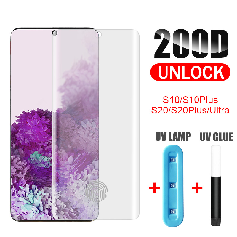UV Tempered Glass Liquid Glue Full Cover Curved Screen Protector For Samsung Galaxy S8 S9 S10 + S20 S21 Plus Note 8 9 10 20 Ultra Protective Film
UV Tempered Glass Liquid Glue Full Cover Curved Screen Protector For Samsung Galaxy S8 S9 S10 + S20 S21 Plus Note 8 9 10 20 Ultra Protective Film