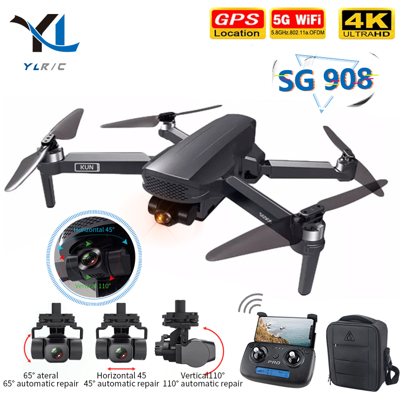 New drone 4k camera 3 axis gimbal camera 5G Wifi GPS FPV professional Dron TF card brushless motor RC distance 1.2km vs SG906pro, White
New drone 4k camera 3 axis gimbal camera 5G Wifi GPS FPV professional Dron TF card brushless motor RC distance 1.2km vs SG906pro, White
