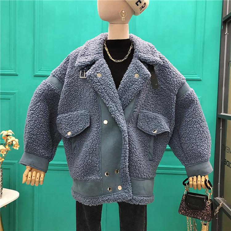 Women's Wool & Blends 2021 Winter Lapel Fur One Lamb Coat Female Long Section Loose Motorcycle Jacket Tide, Green
Women's Wool & Blends 2021 Winter Lapel Fur One Lamb Coat Female Long Section Loose Motorcycle Jacket Tide, Green
