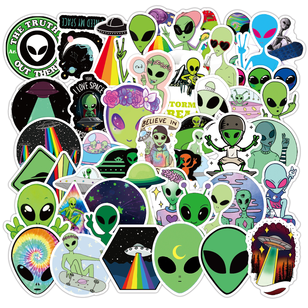 50PCS Alien Waterproof Graffiti Stickers Aesthetic Cartoon Baby Scrapbooking For Laptop Skateboard Guitar Car Bike Motorcycle PS4 Phone Notebook Decal
50PCS Alien Waterproof Graffiti Stickers Aesthetic Cartoon Baby Scrapbooking For Laptop Skateboard Guitar Car Bike Motorcycle PS4 Phone Notebook Decal