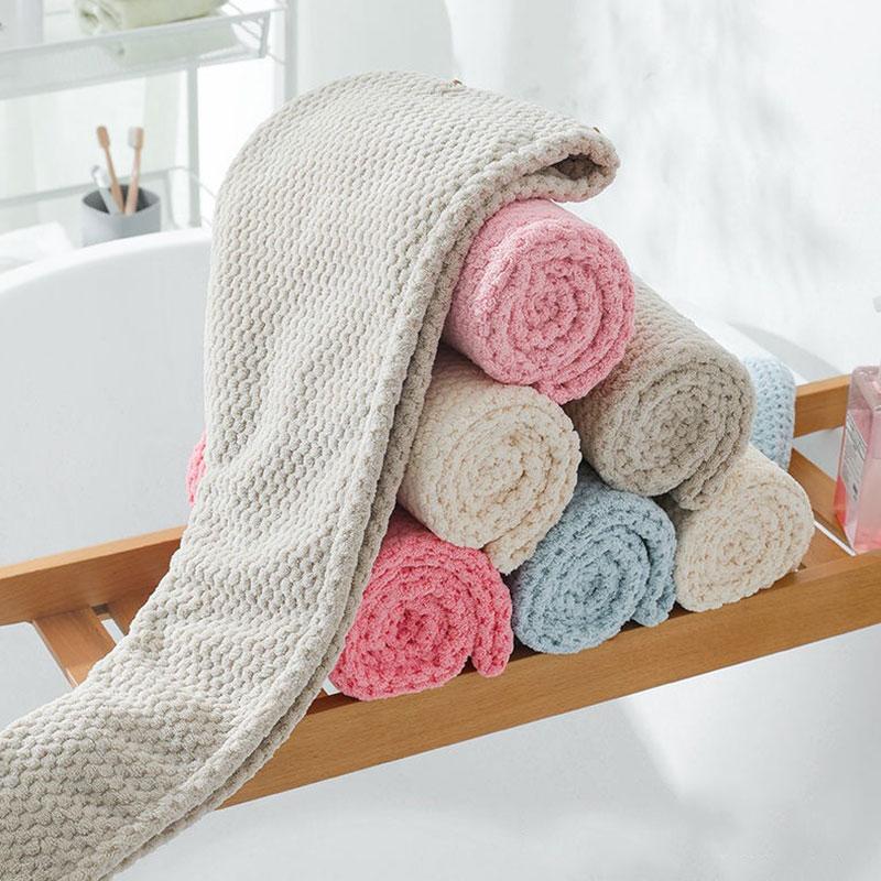 Shower Caps Soft Coral Fleece Dry Hair Cap For Women Men Simple All- Absorbent Pineapple Grid Dryer Bathroom Supplies
Shower Caps Soft Coral Fleece Dry Hair Cap For Women Men Simple All- Absorbent Pineapple Grid Dryer Bathroom Supplies
