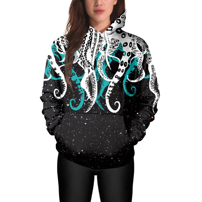 Women's Hoodies & Sweatshirts Octopus Digital Print Hoodie European And American Fashion Collection Loose Large Size Harajuku, Black
Women's Hoodies & Sweatshirts Octopus Digital Print Hoodie European And American Fashion Collection Loose Large Size Harajuku, Black
