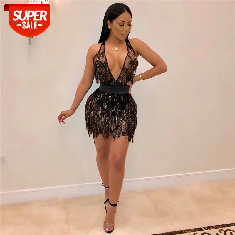 hirigin Sexy Sequined Tassels Women Dress Deep V-neck Backless Criss-cross Bandage Beach Party Bodycon Clubwear Dress Vestido #BA3f, Black;gray
hirigin Sexy Sequined Tassels Women Dress Deep V-neck Backless Criss-cross Bandage Beach Party Bodycon Clubwear Dress Vestido #BA3f, Black;gray
