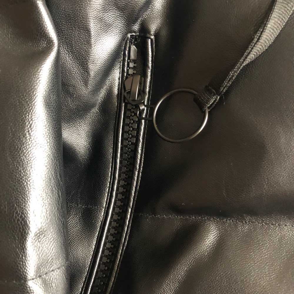 Fitaylor Autumn Women Faux Leather Jacket Pu Motorcycle Biker Coat Hooded Collar Loose Streetwear Black Punk Outerwear 211011