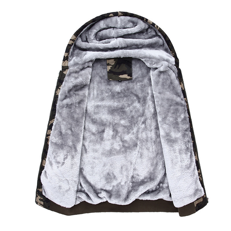 Men Winter Fleece Hoodies Navy Camouflage Sweatshirt Coats Casual Men's Military Jacket Clothes Thick Warm Hoodie Cardigan 201128