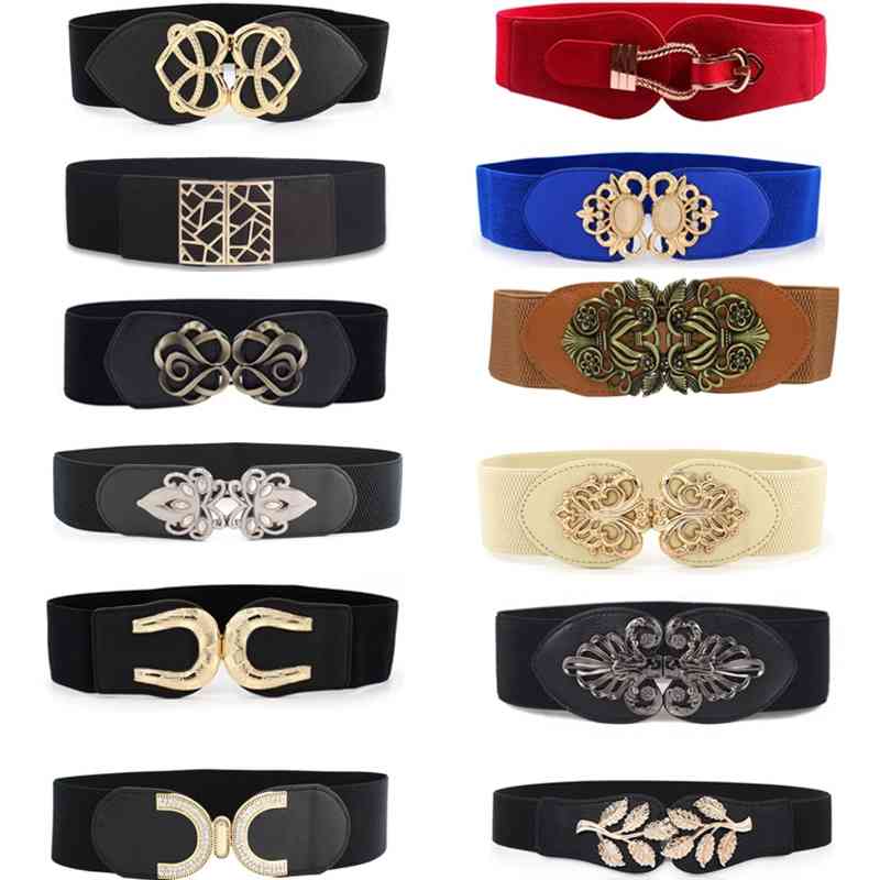 Designer belts 2023 Women's Fashionable Elastic Wide Variety Belt Luxury Golden Buckle Waist Dress Coat Sweater Decorative Waistba
Designer belts 2023 Women's Fashionable Elastic Wide Variety Belt Luxury Golden Buckle Waist Dress Coat Sweater Decorative Waistba