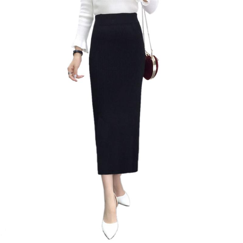 Skirts 2022 Women Winter Long Woolen Skirt Elastic Waist Pencil Woman Office Jupe Vintage Femme Autumn Streetwear PZ947, Black
Skirts 2022 Women Winter Long Woolen Skirt Elastic Waist Pencil Woman Office Jupe Vintage Femme Autumn Streetwear PZ947, Black