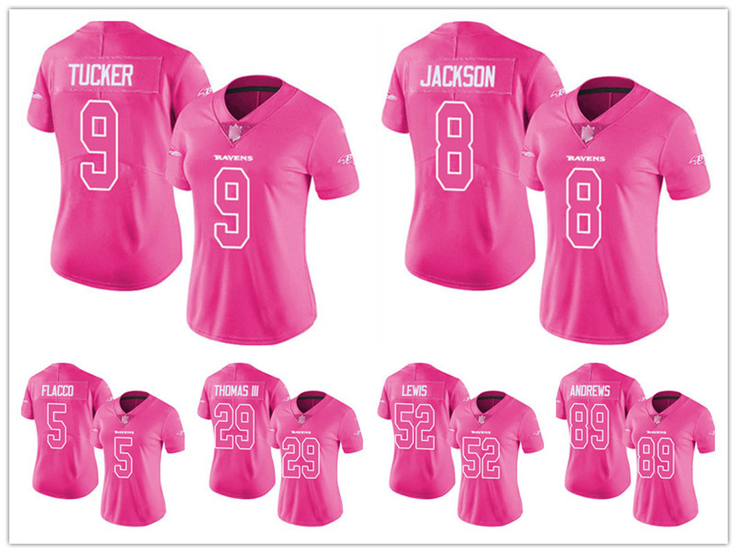 Baltimore' WOMEN Ravens' Lamar Jackson Hayden Hurst Joe Flacco Limited Jersey Football Pink Rush Fashion, Custom
Baltimore' WOMEN Ravens' Lamar Jackson Hayden Hurst Joe Flacco Limited Jersey Football Pink Rush Fashion, Custom