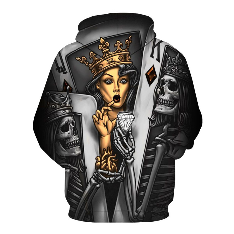 Black Gothic Rose Girl in A Mask Print Hoodies Sexy Women Long Sleeve Pullover Fashion Oversized Hoodie Women Men Clothing LJ201130