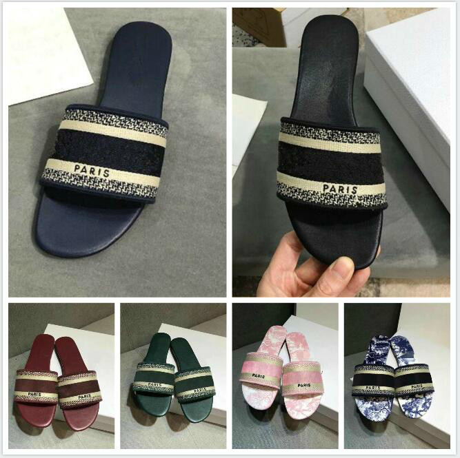 2021 Paris Women Slippers Summer Girls Beach Slides Top Quality Flip Flops Loafers Sexy Best Embroidered Slippers Large With Box Size35-43, Customized
2021 Paris Women Slippers Summer Girls Beach Slides Top Quality Flip Flops Loafers Sexy Best Embroidered Slippers Large With Box Size35-43, Customized