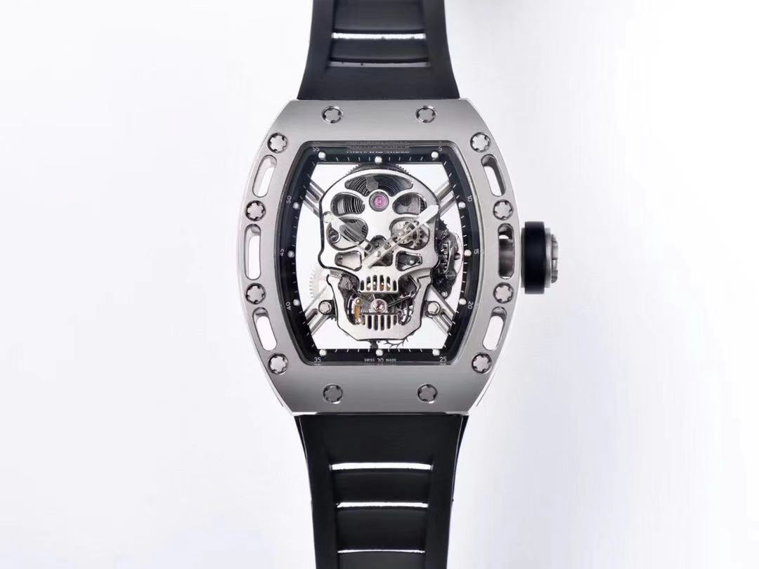 JB produces watch 52-01 50mmX43mmX16mm solid bearing ground watchband buckle Thailand imported raw materials rubber movement in alignment with the true tourbillon, Customize
JB produces watch 52-01 50mmX43mmX16mm solid bearing ground watchband buckle Thailand imported raw materials rubber movement in alignment with the true tourbillon, Customize