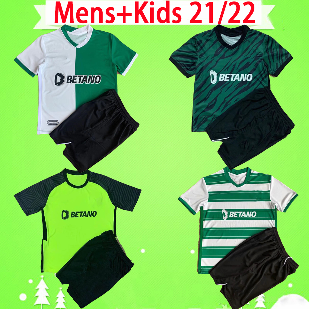 Adult + Kids kit with shorts SCP Lisbon 21 22 Soccer Jerseys boys sets Sporting Clube de 2021 2022 PHELLYPE B.FERNANDES S.COATES Lisboa C.Ro, Black
Adult + Kids kit with shorts SCP Lisbon 21 22 Soccer Jerseys boys sets Sporting Clube de 2021 2022 PHELLYPE B.FERNANDES S.COATES Lisboa C.Ro, Black