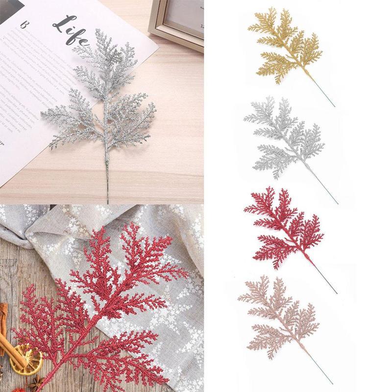 2Pcs Simulation Plant Pine Branch Christmas Tree Decoration Glitter Leaves Xmas DIY Decor Wedding Party Supplies New Year Gifts
2Pcs Simulation Plant Pine Branch Christmas Tree Decoration Glitter Leaves Xmas DIY Decor Wedding Party Supplies New Year Gifts