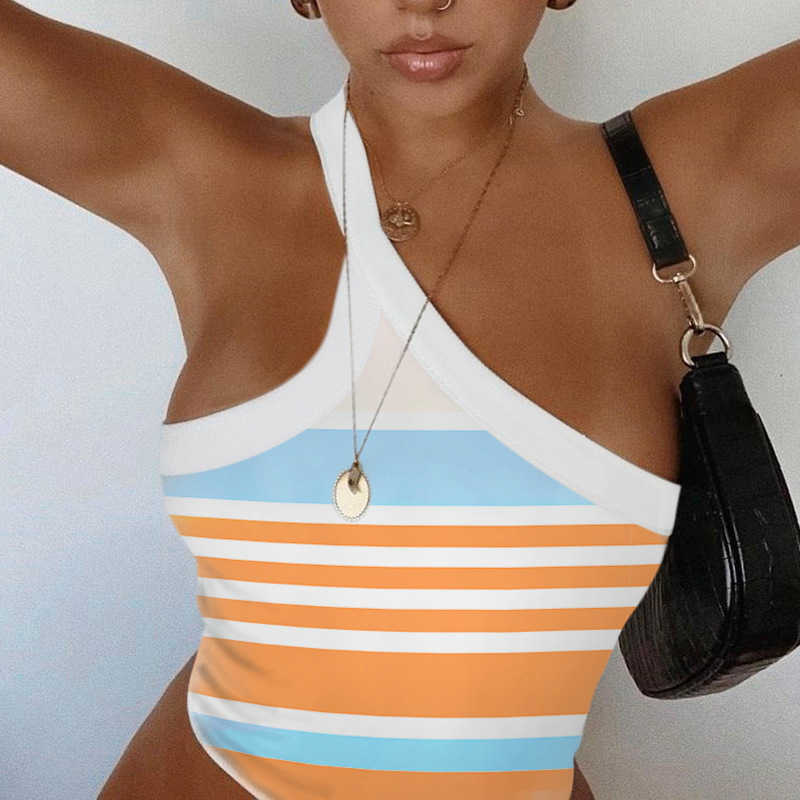Women One Shoulder Striped Print Crop Tops Sexy Sling Sleeveless Irregular Tank Summer Slim Beach Vest Fashion 210526, Leopard print
Women One Shoulder Striped Print Crop Tops Sexy Sling Sleeveless Irregular Tank Summer Slim Beach Vest Fashion 210526, Leopard print