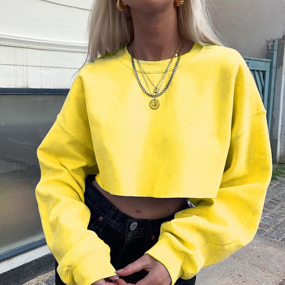 2021 New Women Fashion Solid Harajuku Autumn Long Sleeve o Neck Cropped Loose Sweatshirts Casual Streetwear Hoodies Ou4v, White
2021 New Women Fashion Solid Harajuku Autumn Long Sleeve o Neck Cropped Loose Sweatshirts Casual Streetwear Hoodies Ou4v, White