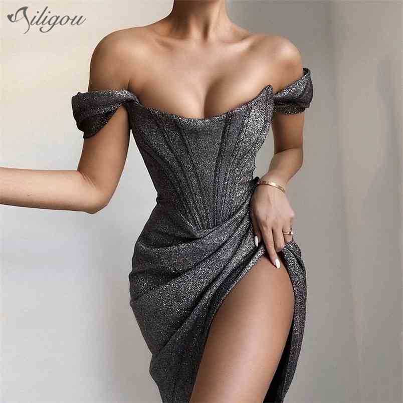 High Quality Christmas Dress Off-Shoulder Pleated Sequined Tight Sexy Celebrity Club Party 210525, Silver
High Quality Christmas Dress Off-Shoulder Pleated Sequined Tight Sexy Celebrity Club Party 210525, Silver