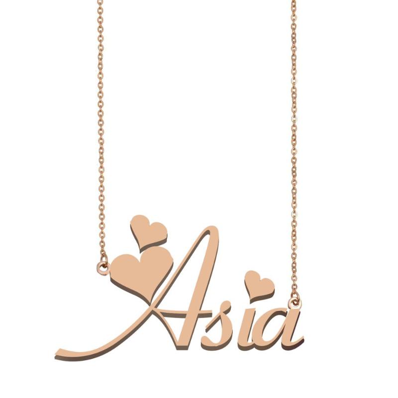 Pendant Necklaces Name Asia Necklace For Women Girls Stainless Steel Gold Girlfriend Birthday Wedding Bridesmaid Mother Days Gift
Pendant Necklaces Name Asia Necklace For Women Girls Stainless Steel Gold Girlfriend Birthday Wedding Bridesmaid Mother Days Gift