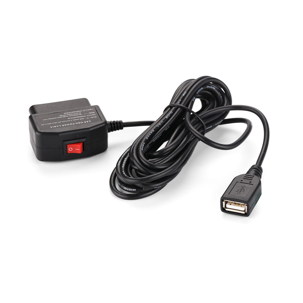 REARMASTER® Universal Car charger OBD Power Cable for Dash Camera Car DVR,24 Hours Surveillance with Switch Button,USB port, Black
REARMASTER® Universal Car charger OBD Power Cable for Dash Camera Car DVR,24 Hours Surveillance with Switch Button,USB port, Black