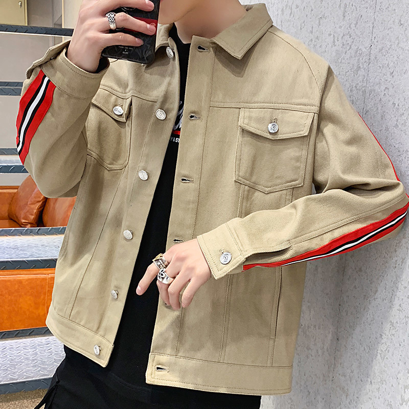 2021 New Men Spring Autumn Men's Casual Fashion Trend Khaki Slim Bomber Jacket Male Jean Mens Coats Jackets Outwear 6rel, Black
2021 New Men Spring Autumn Men's Casual Fashion Trend Khaki Slim Bomber Jacket Male Jean Mens Coats Jackets Outwear 6rel, Black