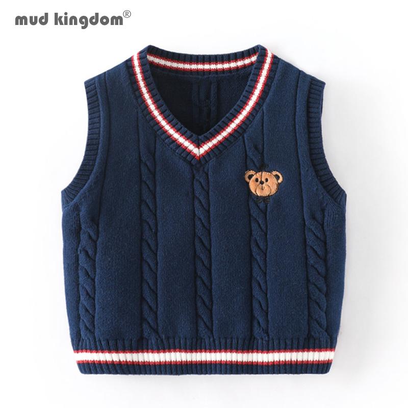 Vest Mudkingdom Toddler Girls Boys Sweater Fashion Preppy Style Solid Cute Bear Embroidery Soft Outerwear For Kids Clothes, Blue
Vest Mudkingdom Toddler Girls Boys Sweater Fashion Preppy Style Solid Cute Bear Embroidery Soft Outerwear For Kids Clothes, Blue