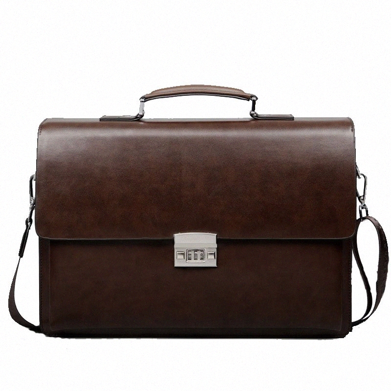 Business Man Bag Theftproof Lock PU Leather Briefcase For Man Pure Bank Mens Briefcase Bag Dress Handbag n51j#, Black
Business Man Bag Theftproof Lock PU Leather Briefcase For Man Pure Bank Mens Briefcase Bag Dress Handbag n51j#, Black