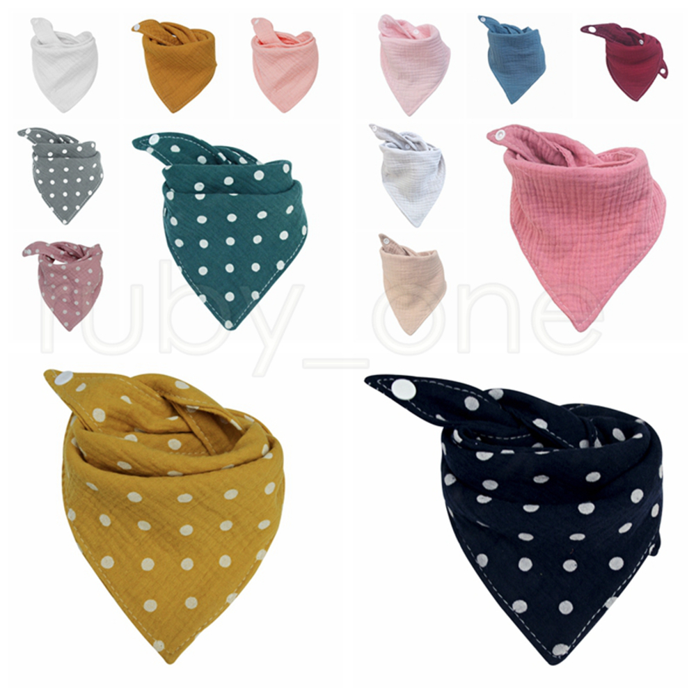 Burp Cloths Baby 14colors Infant Saliva Cloth Bandana Cotton Triangle Bibs Baby Saliva Bibs Pinafore Newborn Burp Cloths