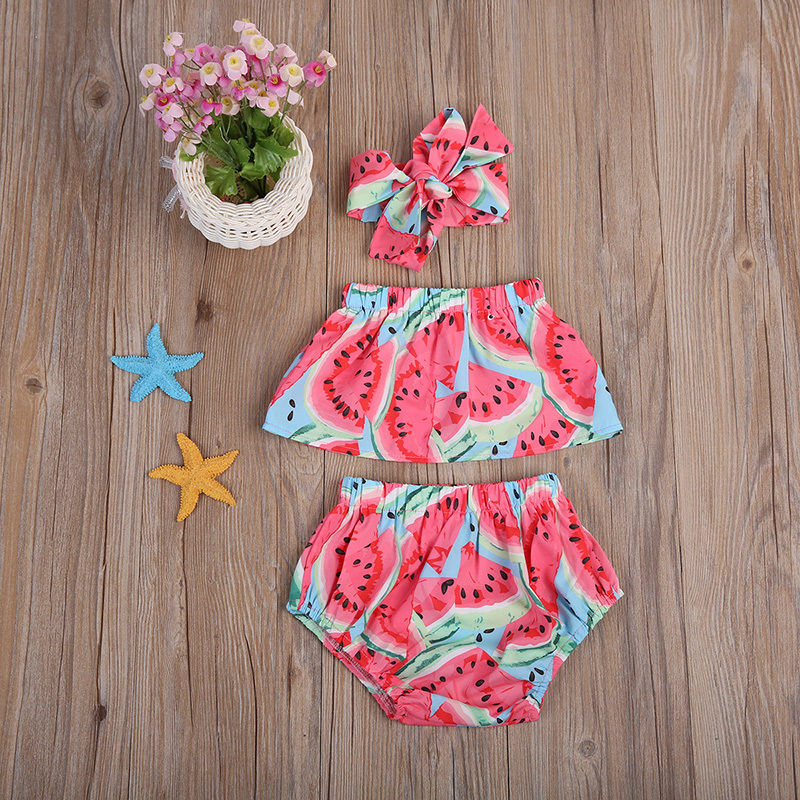 Sweet Baby Girls watermelon Set Off Shoulder Romper Tops+e shorts +Headband 3pcs Watermelon Outfits Clothes, Default color
Sweet Baby Girls watermelon Set Off Shoulder Romper Tops+e shorts +Headband 3pcs Watermelon Outfits Clothes, Default color