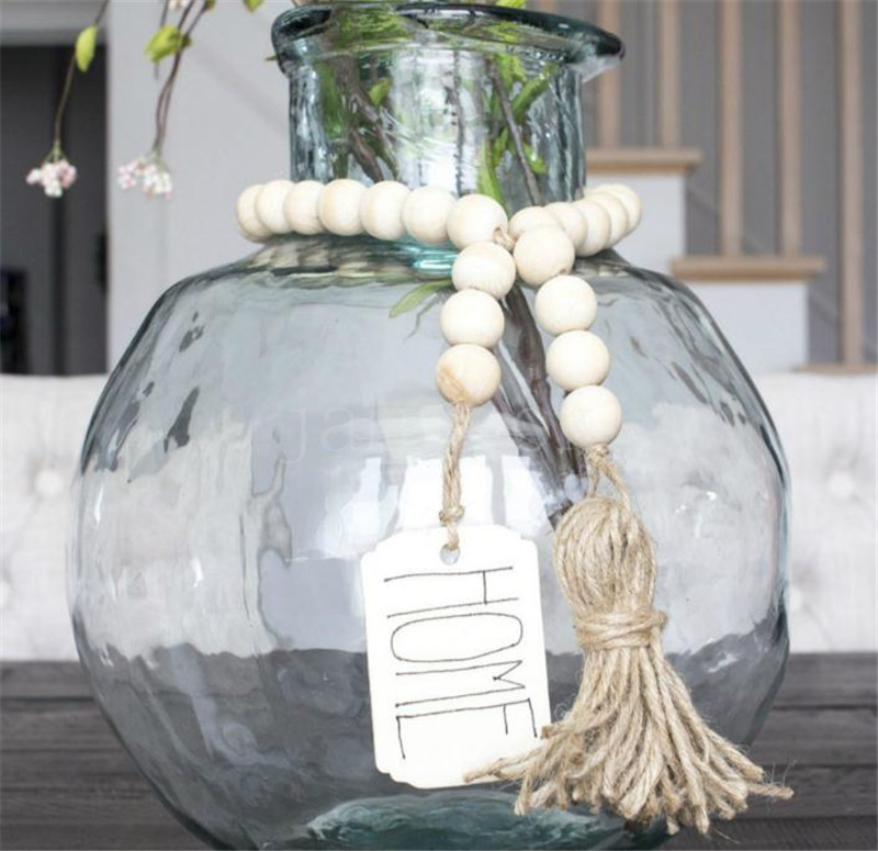Party Favor Wall Decor Wood Bead Garland With Tassels And DIY Tag Farmhouse Beads Vintage Home Decoration DD266
Party Favor Wall Decor Wood Bead Garland With Tassels And DIY Tag Farmhouse Beads Vintage Home Decoration DD266