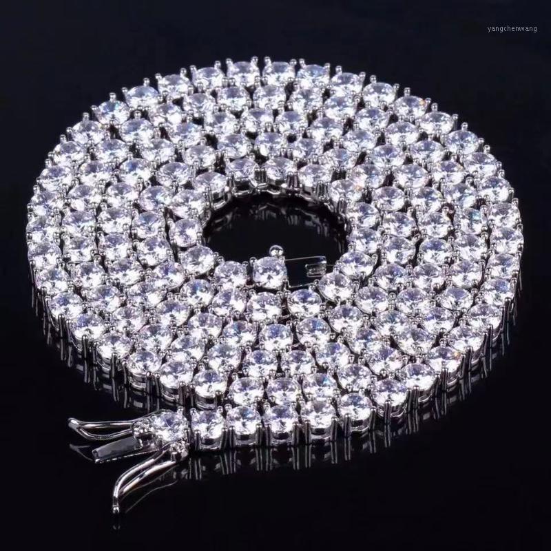 Chains 3mm 4mm 5mm Spring Buckle Iced Out Full Cubic Zircon 1 Row Tennis Chain Necklace Gold Silver Color Hip Hop Jewelry
Chains 3mm 4mm 5mm Spring Buckle Iced Out Full Cubic Zircon 1 Row Tennis Chain Necklace Gold Silver Color Hip Hop Jewelry