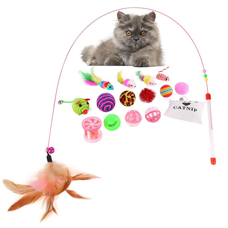 16pcs / Set Pet Cat Toy Feathers Funny Cat Stick Catnip Toy Ball Feather Mouse Ball Kitten Supplies Pet Gifts
16pcs / Set Pet Cat Toy Feathers Funny Cat Stick Catnip Toy Ball Feather Mouse Ball Kitten Supplies Pet Gifts