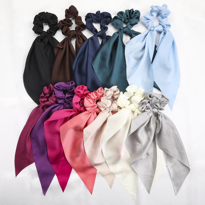Hair Accessories Fashion Bow Satin Long Ribbon Ponytail Scarf Tie Scrunchies Women Girls Elastic Bands
Hair Accessories Fashion Bow Satin Long Ribbon Ponytail Scarf Tie Scrunchies Women Girls Elastic Bands