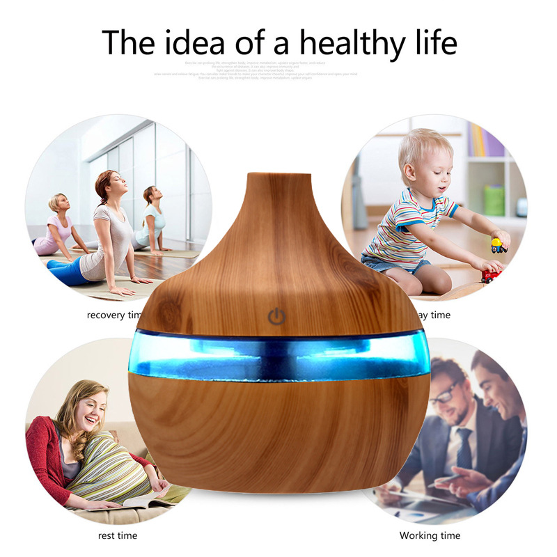 300ML USB Electric Air Humidifier Ultrasonic Essential Oil Aroma Diffuser Wood Color with 7 LED Lights for Car Home Office
300ML USB Electric Air Humidifier Ultrasonic Essential Oil Aroma Diffuser Wood Color with 7 LED Lights for Car Home Office