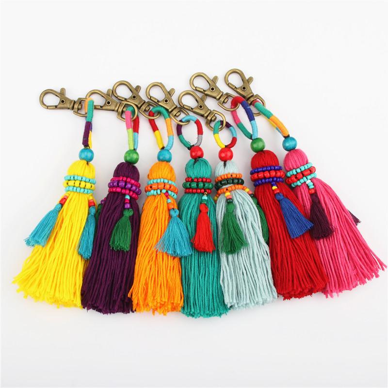 Keychains 1pc 2021 Colorful Tassel Key Ring Bag Hanging Gift Car Party Jewelry Bohe Style, Silver
Keychains 1pc 2021 Colorful Tassel Key Ring Bag Hanging Gift Car Party Jewelry Bohe Style, Silver