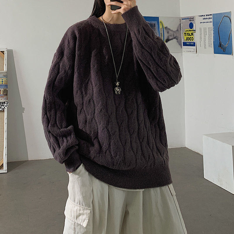 2021 New Winter Sweater Men's Warm Fashion Solid Color Casual Knitted Pullover Men' Streetwear Loose Knitting Sweaters Mens Clothes -2xl Ul, Black
2021 New Winter Sweater Men's Warm Fashion Solid Color Casual Knitted Pullover Men' Streetwear Loose Knitting Sweaters Mens Clothes -2xl Ul, Black