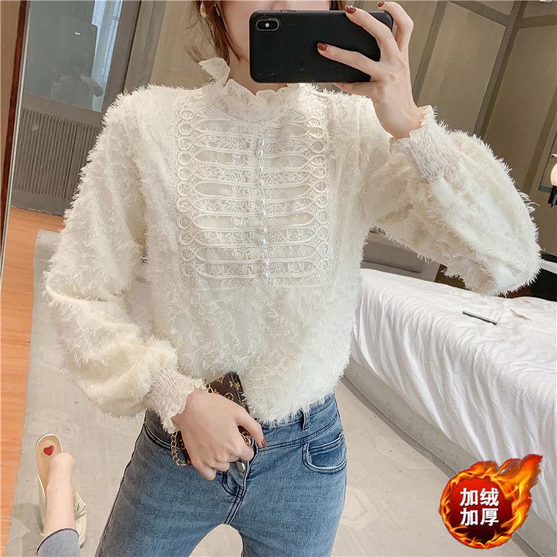 Women' Blouses & Shirts Blouse Women Shirt Lace Autumn And Winter Lantern Sleeve Loose Top Long Blusas Mujer De Moda, Apricot
Women' Blouses & Shirts Blouse Women Shirt Lace Autumn And Winter Lantern Sleeve Loose Top Long Blusas Mujer De Moda, Apricot
