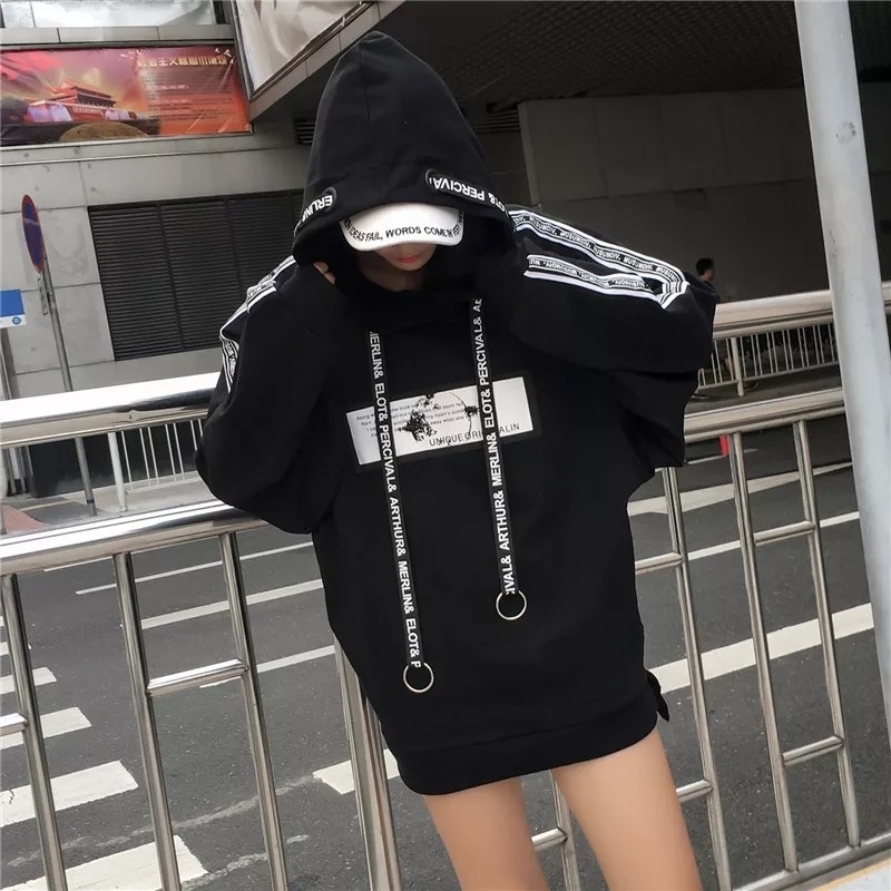 harajuku Women Hoodies casual Sweatshirts bangtan boys korean Hoodie pullover black sweatshirt fall Clothes plus size woman 201112