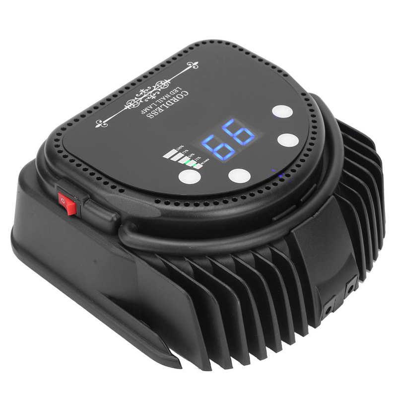 Nail Dryers 66W UV/LED Dryer Rechargeable Polish Curing Lamp For Home Salon 100-240V