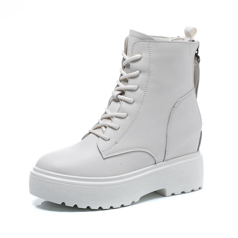 Bottes Designer Moto Femmes Véritable Cuir Chaussures Automne Short Boot Femme Casual Femelle Ankle A0003