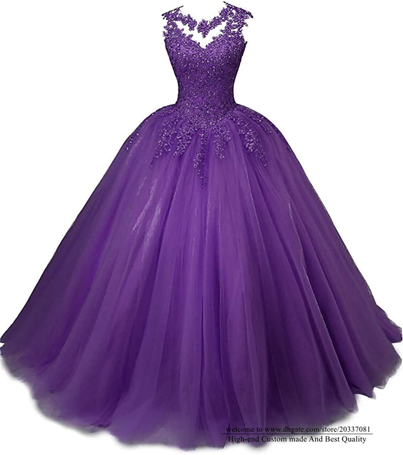 Quinceanera Dresses 2021 Sexy Backless Princess Sequins Party Prom Formal Crystal Appliques Tulle Ball Gown Lace Up Vestidos De 15 Anos Q11