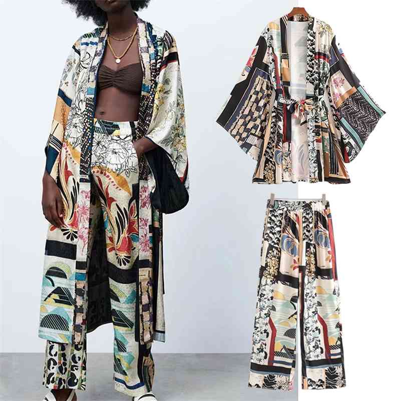 TRAF 2pcs Women ZA Shirts +Trousers Suit Summer Full Printed X-Long Loose Blouse Set Female Pants Casual Clothes 210709, Top1
TRAF 2pcs Women ZA Shirts +Trousers Suit Summer Full Printed X-Long Loose Blouse Set Female Pants Casual Clothes 210709, Top1