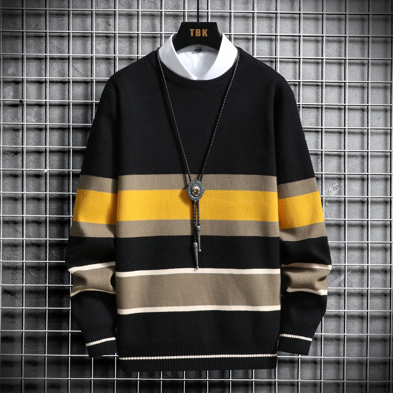 2021 New Striped Knit Sweaters Autumn Winter Sweater Fashion Long Paragraph Oversized Jumpers Men All-match Clothing X3eu, Black
2021 New Striped Knit Sweaters Autumn Winter Sweater Fashion Long Paragraph Oversized Jumpers Men All-match Clothing X3eu, Black