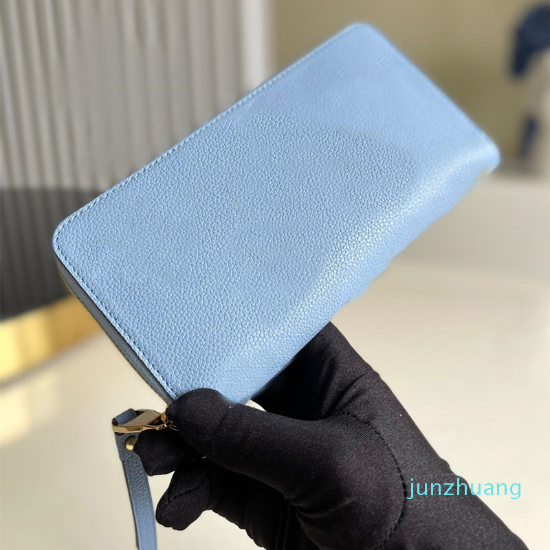 Designer- Summer Long zippy wallet Women coated canvas Folded Purses Pouch Lady leather Wallet, Blue short style
Designer- Summer Long zippy wallet Women coated canvas Folded Purses Pouch Lady leather Wallet, Blue short style