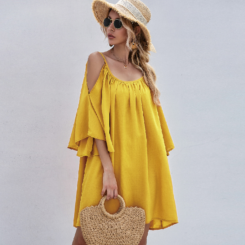 2021 New Sexy Summer Flare Sleeve Style O-neck Ladies Es Off Shoulder Casual Mini Women C5k8, 03
2021 New Sexy Summer Flare Sleeve Style O-neck Ladies Es Off Shoulder Casual Mini Women C5k8, 03