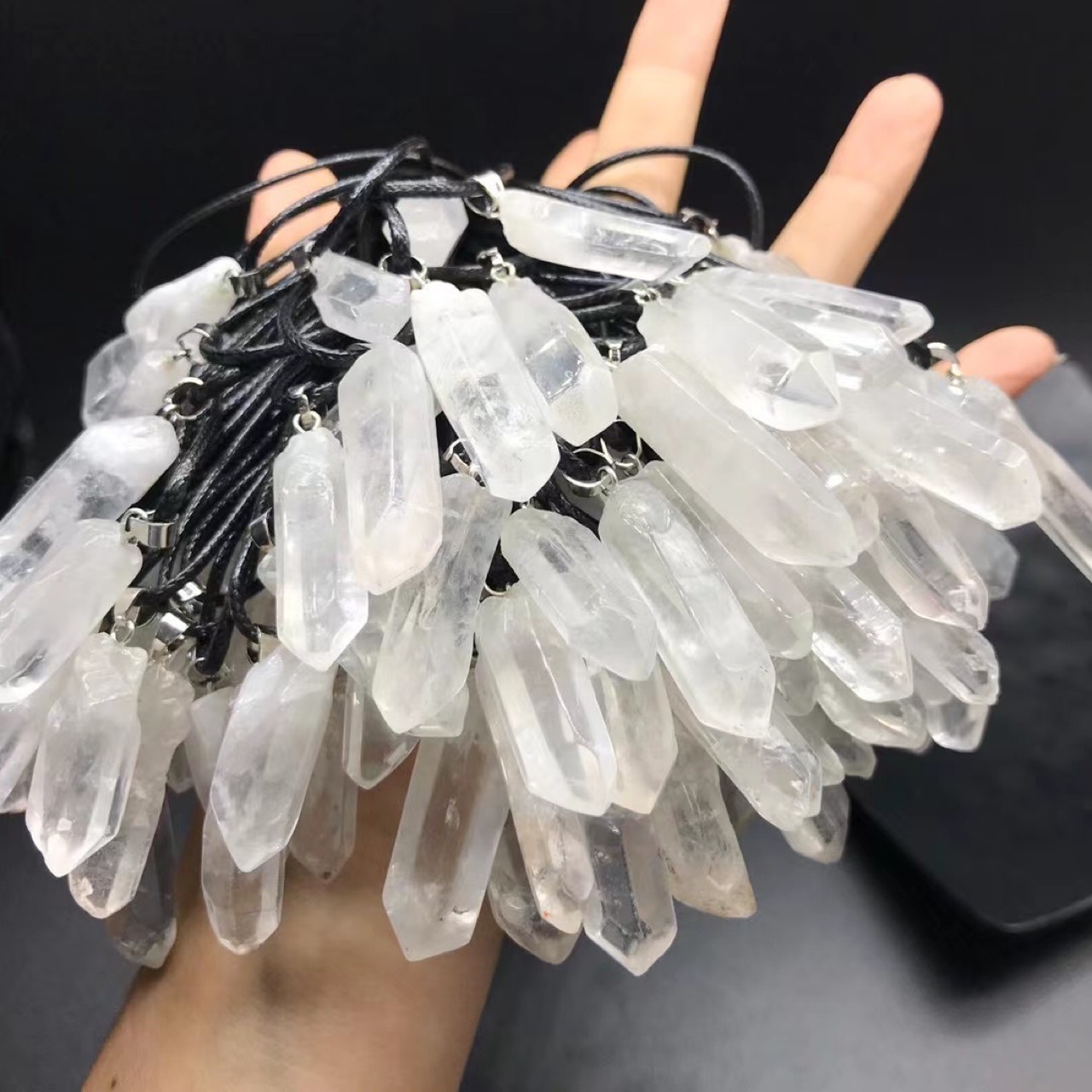 Natural White Crystal Hexagonal Pillar Pendant Necklace Energy Stone Healing Meditation Yoga Gift Wholesale
Natural White Crystal Hexagonal Pillar Pendant Necklace Energy Stone Healing Meditation Yoga Gift Wholesale